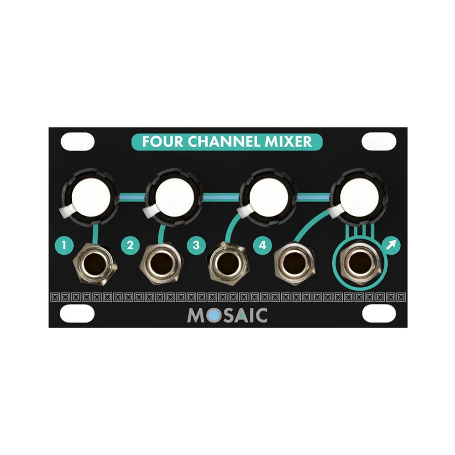 Mosaic 1U Four Channel Mixer – Rhythmiqx